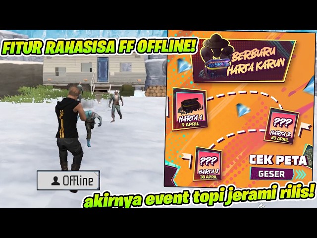 CARA MAIN FF OFFLINE! TOPI JERAMI TERNYATA RILIS DI EVENT INI CUY!
