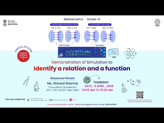 Demonstration of Simulation to Identify a relation and a function