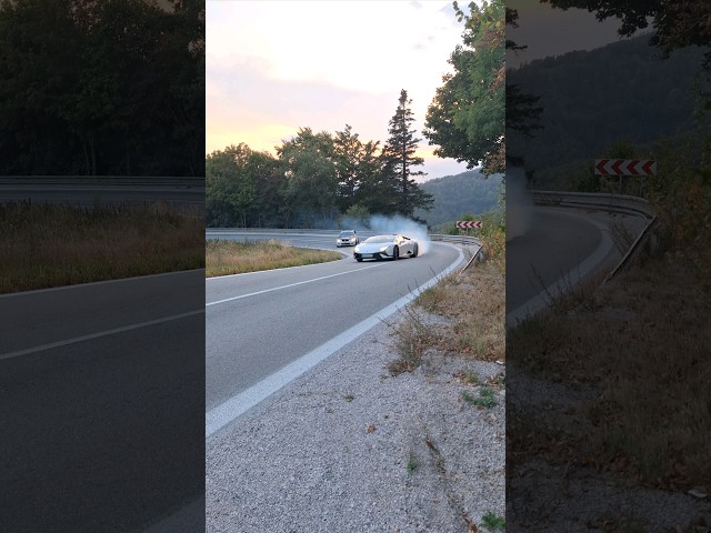 Lamborghini Huracán vs BMW M5 drift #automobile #fast #drifting #drift #sound