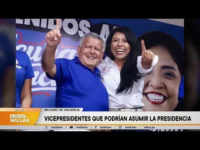 Al Día con Willax - ABR 06 - 4/5 - VICEPRESIDENTES QUE PODRÍAN ASUMIR LA PRESIDENCIA | Willax