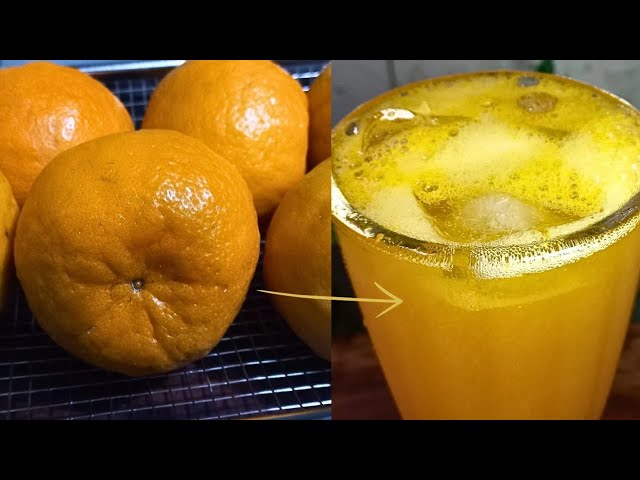 Homemade Orange Soda | Fresh Orange Drink Recipe | No Preservatives