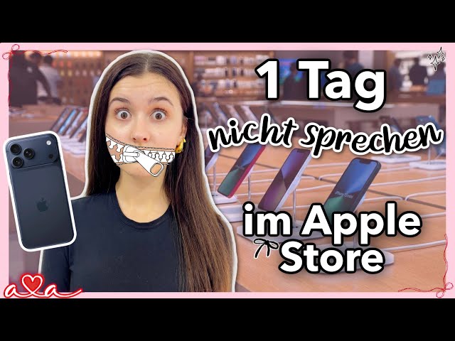 24 hours of NOT SPEAKING in the Apple Store 🤐 Will I get the iPhone 17 Pro? ⭐🪩 All Ava