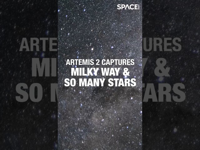 Artemis 2 captures Milky Way and sea of stars 🚀✨ #nasa #artemis2  #space  #shorts