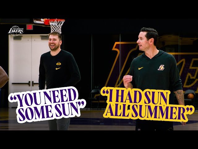 JJ and Luka are Absolute COMEDY | JJ Redick Mic’d Up at Lakers Training Camp