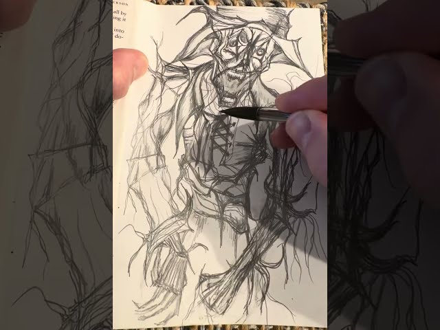 The Scarecrow Drawing in Pencil