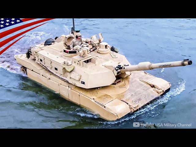 NATO's M1 Abrams & Leopard 2 Tanks Cross The European Rivers