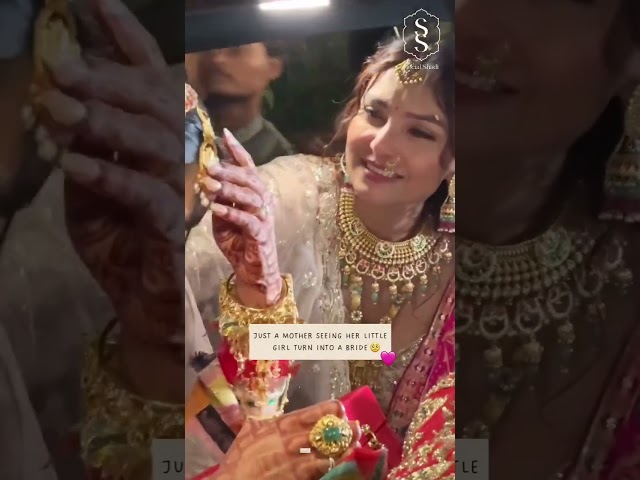 Just a mother seeing her little girl turn into a bride #reels #wedding #shorts #ytshorts