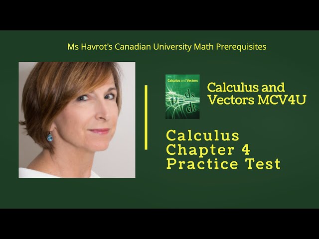 Calculus Chapter 4 Practice Test