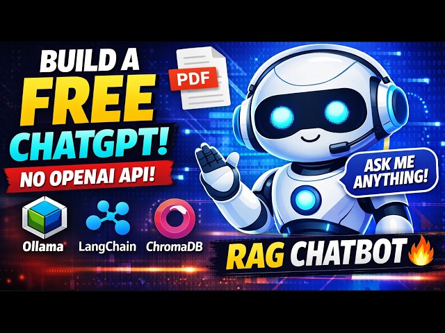 Build a GenAI RAG Chatbot with Ollama (FREE) | LangChain + FastAPI Full Project 🔥
