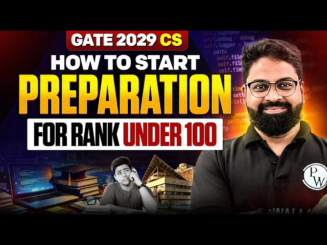 GATE 2029 Computer Science Preparation | Roadmap for Top 100 Rank