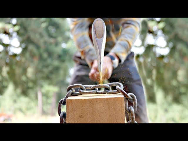 Will An AXE Split A Chain In Half???