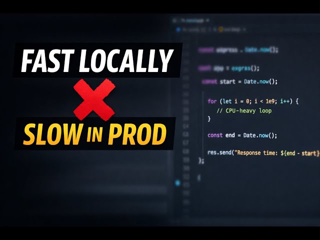Why Node.js Apps Become Slow in Production (Even with Clean Code)?