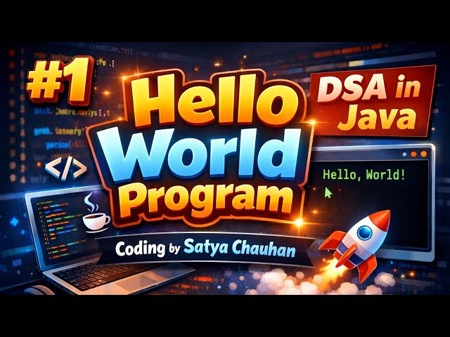 Hello World Problem ll video-01 #helloworld #java #dsa #trending #javaprogram