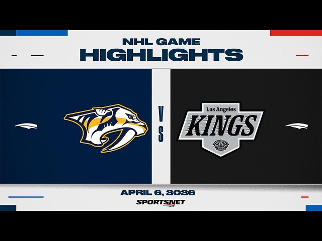 NHL Highlights | Predators vs. Kings - April 6, 2026