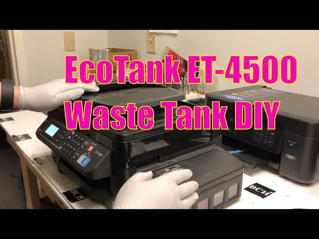 Epson EcoTank ET4500 "End of Service Life" - Waste Ink Counter WIC Pad Cleaning & Fix