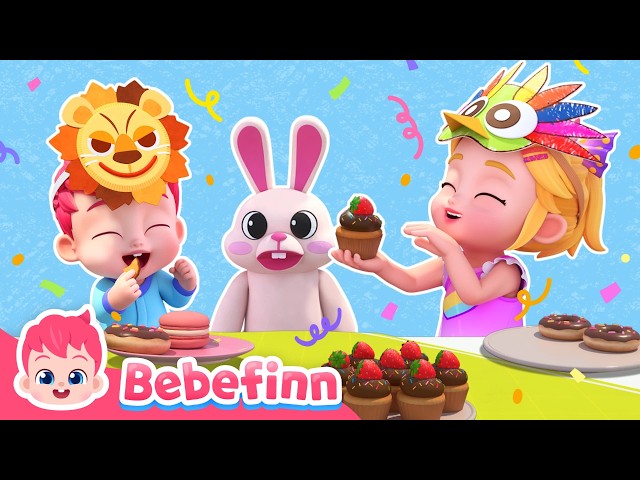 Can You Roar? 🐯 Let’s Go to the Animal Party | Animal Names & Sounds for Kids | Bebefinn Playtime