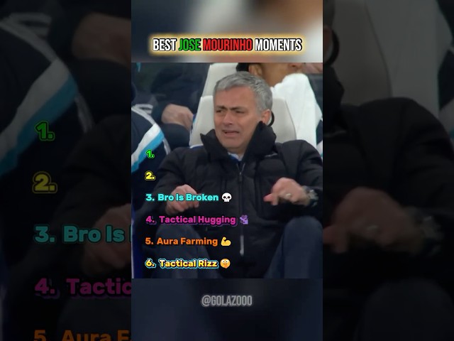 Funniest Jose Mourinho Moments 😈 #football #edit #shorts