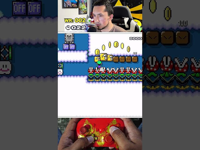 A CLOSE World Record indeed!! #supermariomaker2 #mariomaker2