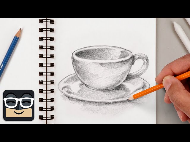 How to Draw a Realistic Cup | Step by Step Sketch Tutorial