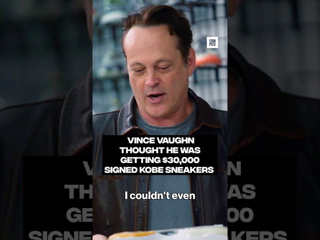 Vince Vaughn had a whole thank-you speech ready too 😭 #SneakerShopping