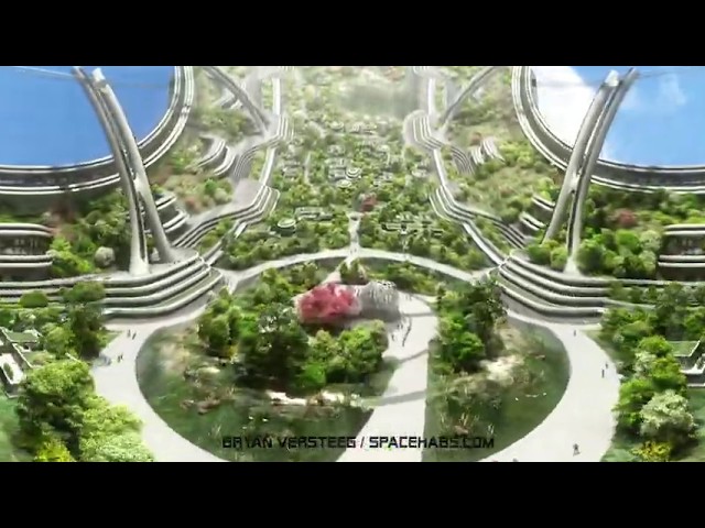 360 video from within a 250m radius Space Structure 2K VR Version