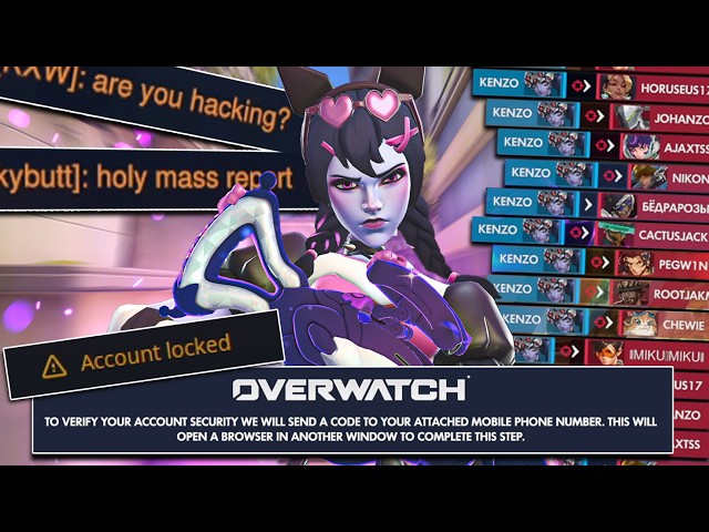 Everyone thinks I'm CHEATING on Widowmaker in Overwatch