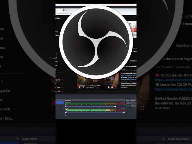 Import Video With Multiple Audio Tracks Attached - OBS & DaVinci Resolve