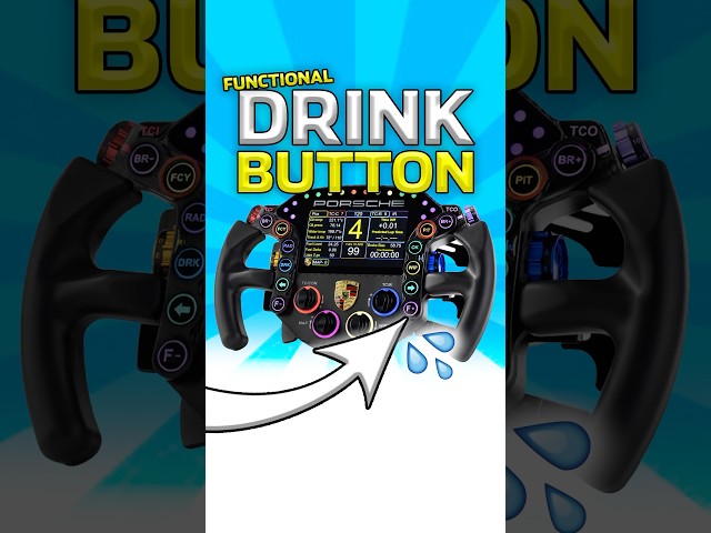 The Drink Button Actually Works on this Sim Racing Wheel! 🤯