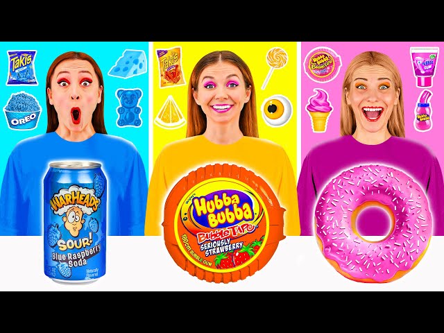 Food of The Same Colors Challenge | Funny Challenges by PaRaRa