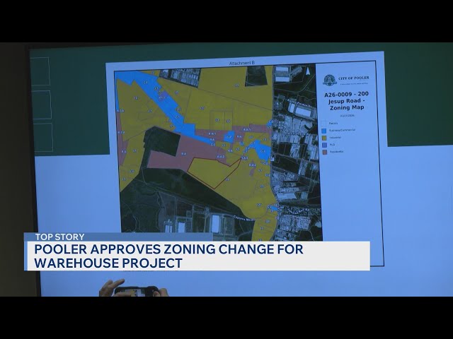 Pooler City Council approved zoning change by canal and park