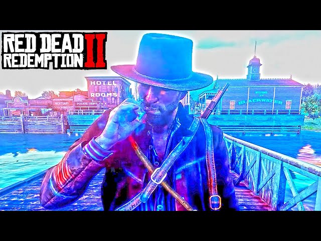 1 Hour of John Marston Smoking No Commentary Free to Use Gameplay Read Dead Redemption 2