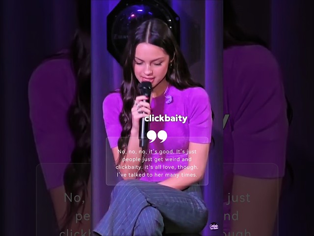 Olivia Rodrigo talks about Sabrina Carpenter