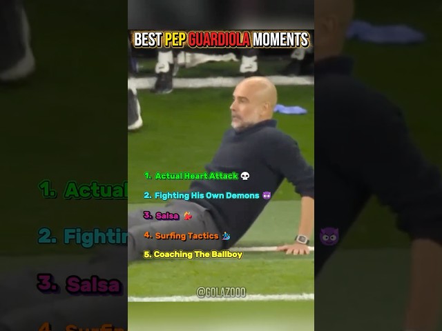Funniest Pep Guardiola Moments 😂 #football #shorts