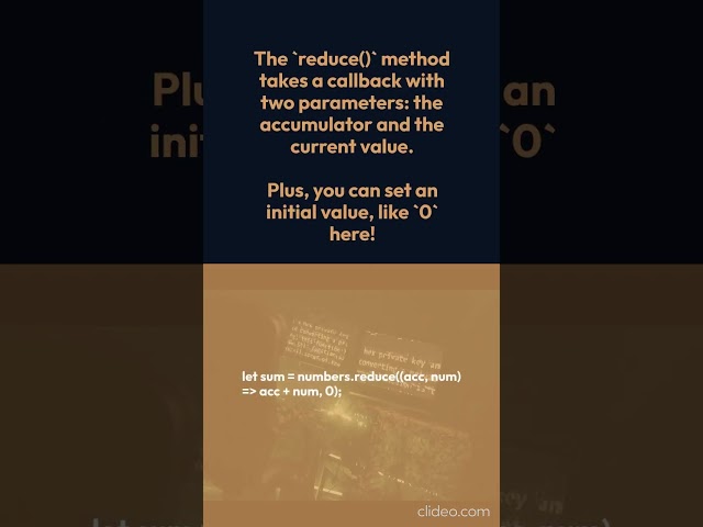 Master the `reduce()` Method in JavaScript in just 30 seconds! 🚀