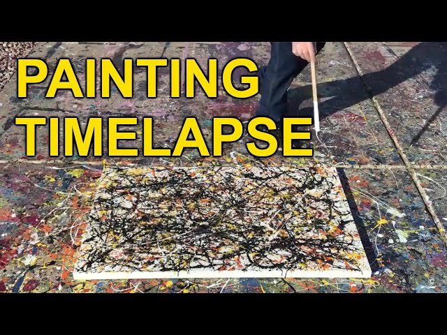Jackson Pollock Painting TIMELAPSE