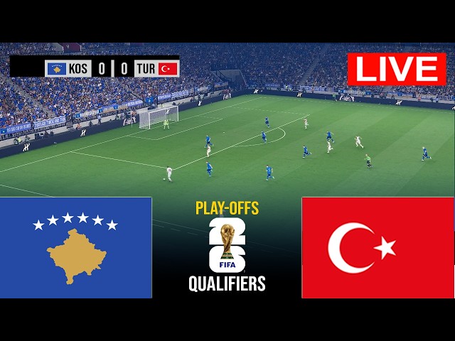 KOSOVO vs TURKEY - FIFA World Cup 2026 Qualifiers | Match today | Simulation PES