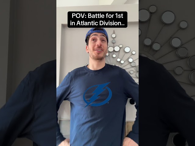 THE RACE IS INTENSE.. Who will finish 1st in the Atlantic?🤔 #hockey #NHL #pov