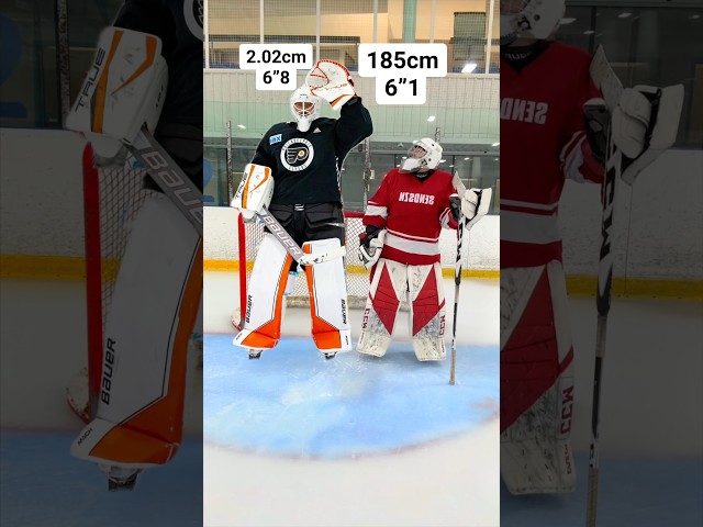 COMPARING MY HEIGHT TO NHL GOALIES!💪🏼