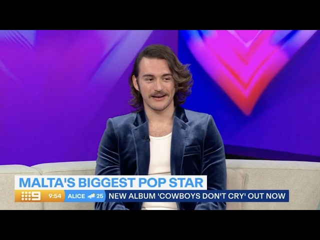 AIDAN debuts on Australian TV - 🇲🇹 Malta Eurovision 2026 - TODAY EXTRA - 🇦🇺 Channel 9 Australia