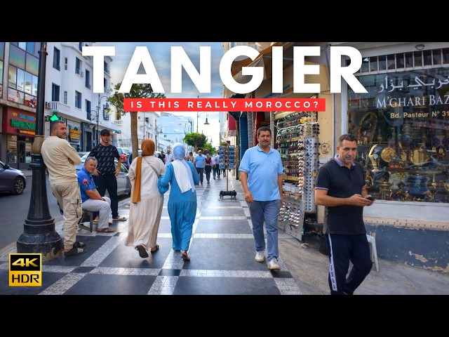 Is this really Morocco? 🇲🇦 Exploring MODERN Tangier 4K HDR