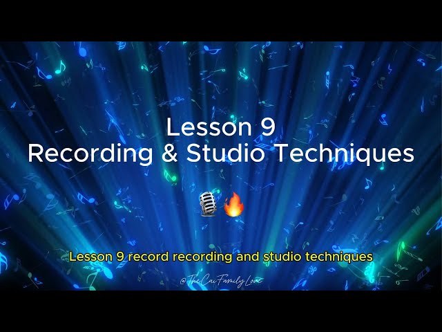 Rap Lesson 9: Recording & Studio Techniques 🎙️🔥