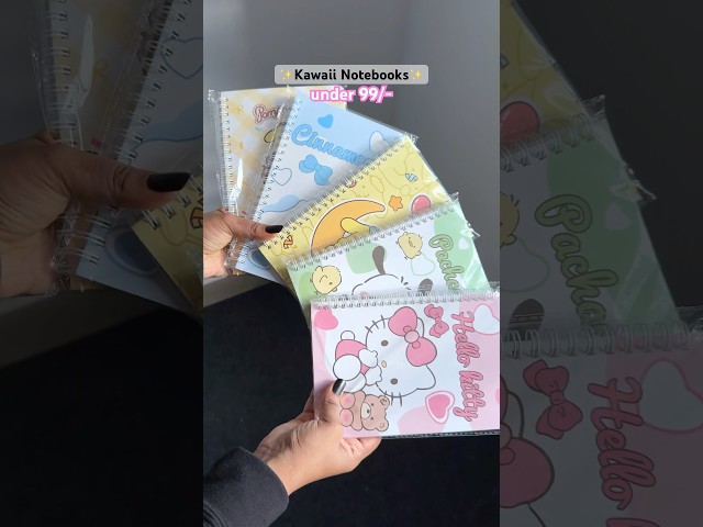 Cutest Kawaii Sanrio Notebooks 🎀🌷✨#sanrio #notebook #stationery #stationary #cute  #hellokitty
