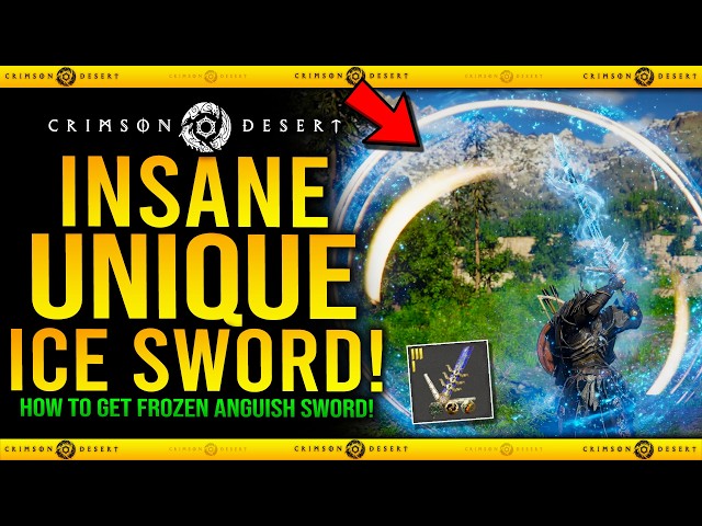 INSANE ICE LEGENDARY SWORD - How To Get Frozen Anguish EASY in Crimson Desert - Weapon Guide