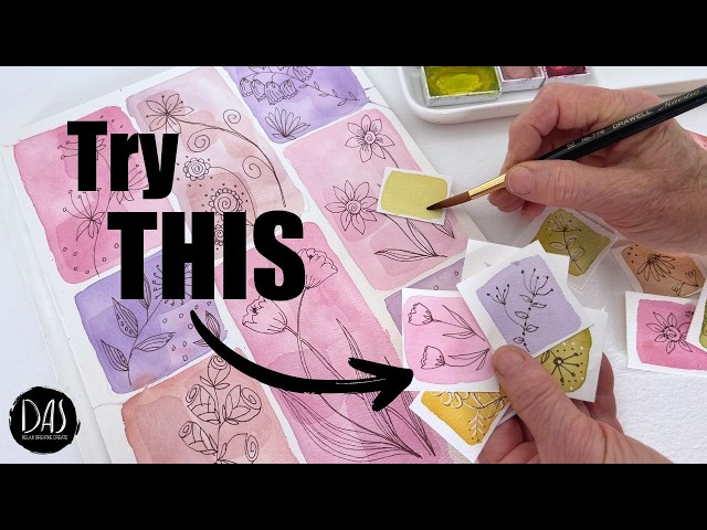 Try These Easy Watercolor Doodles if You Still Don’t Think You Can Paint!