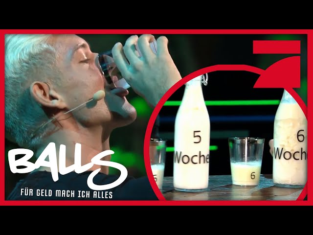 Drinking expired milk | Balls - I'll do anything for money! | ProSieben