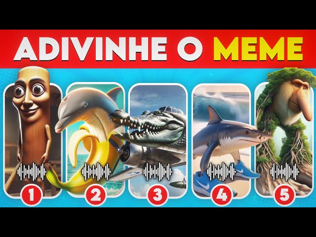 Adivinhe os Memes ITALIAN BRAINROT de Animais | Tralalero Tralala🦈Bombardiro Crocodilo🐊