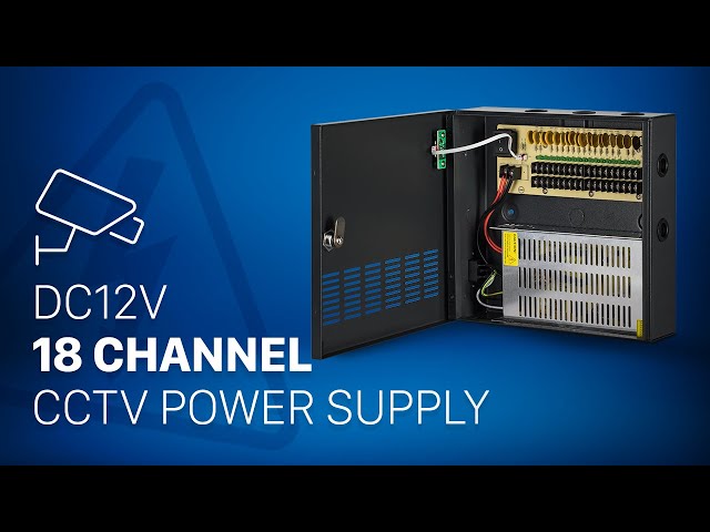 CE-DC12V18: DC12V (20 Amp) 18 Channel Power Supply for CCTV Cameras