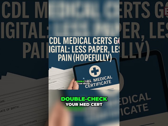 "CDL Drivers: Don’t Trust the New Medical Cert System Blindly! 🛑