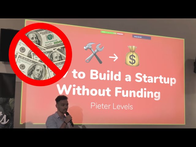 How to Build a Startup Without Funding by Pieter Levels @ Dojo Bali