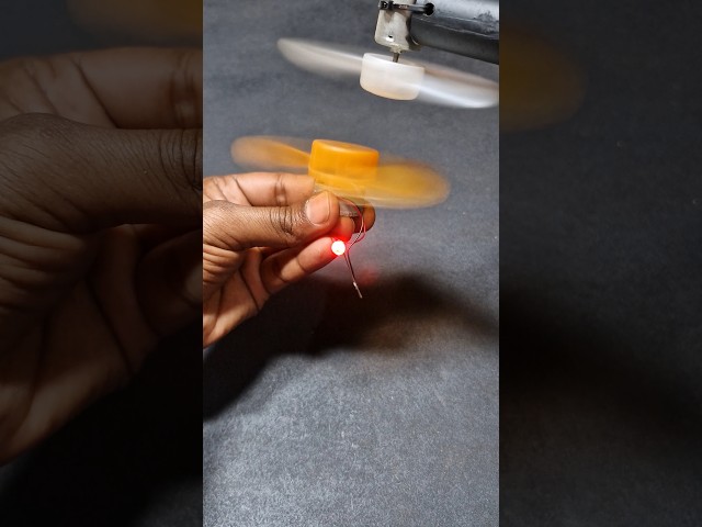 “DC Motor ko Generator bana diya 😳⚡#motor